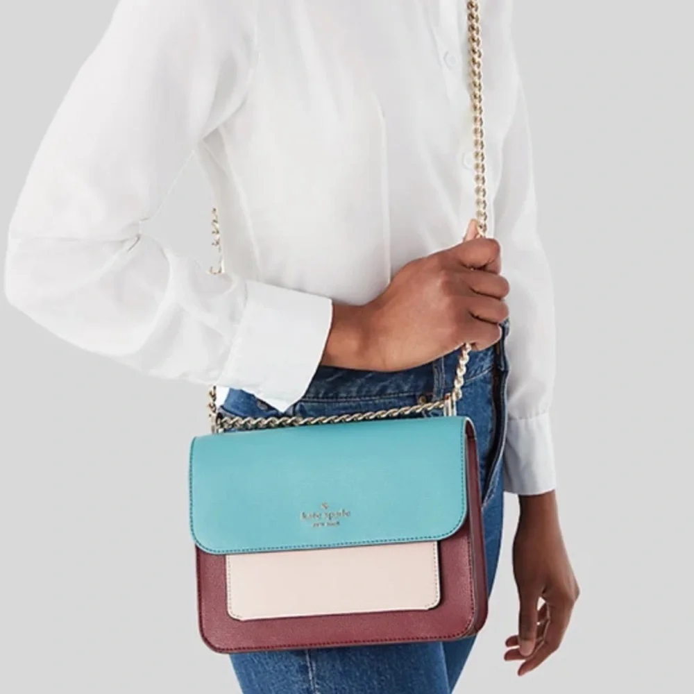 Kate Spade New York REMI COLORBLOCK FLAP CHAIN CROSSBODY